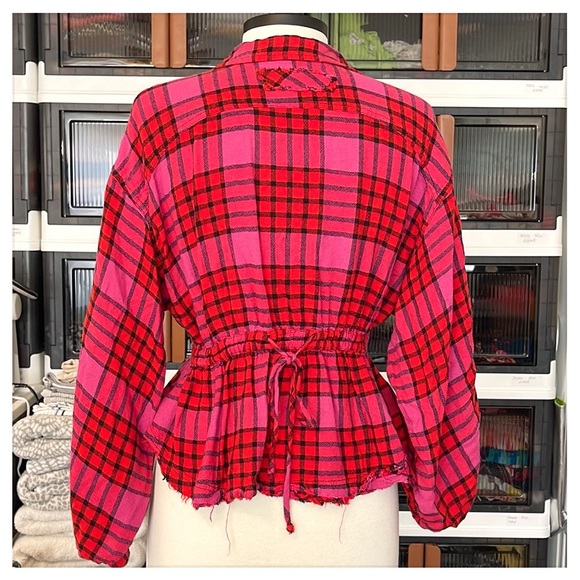 💕We the free button down flannel shirt-size S💕 - Picture 3 of 16